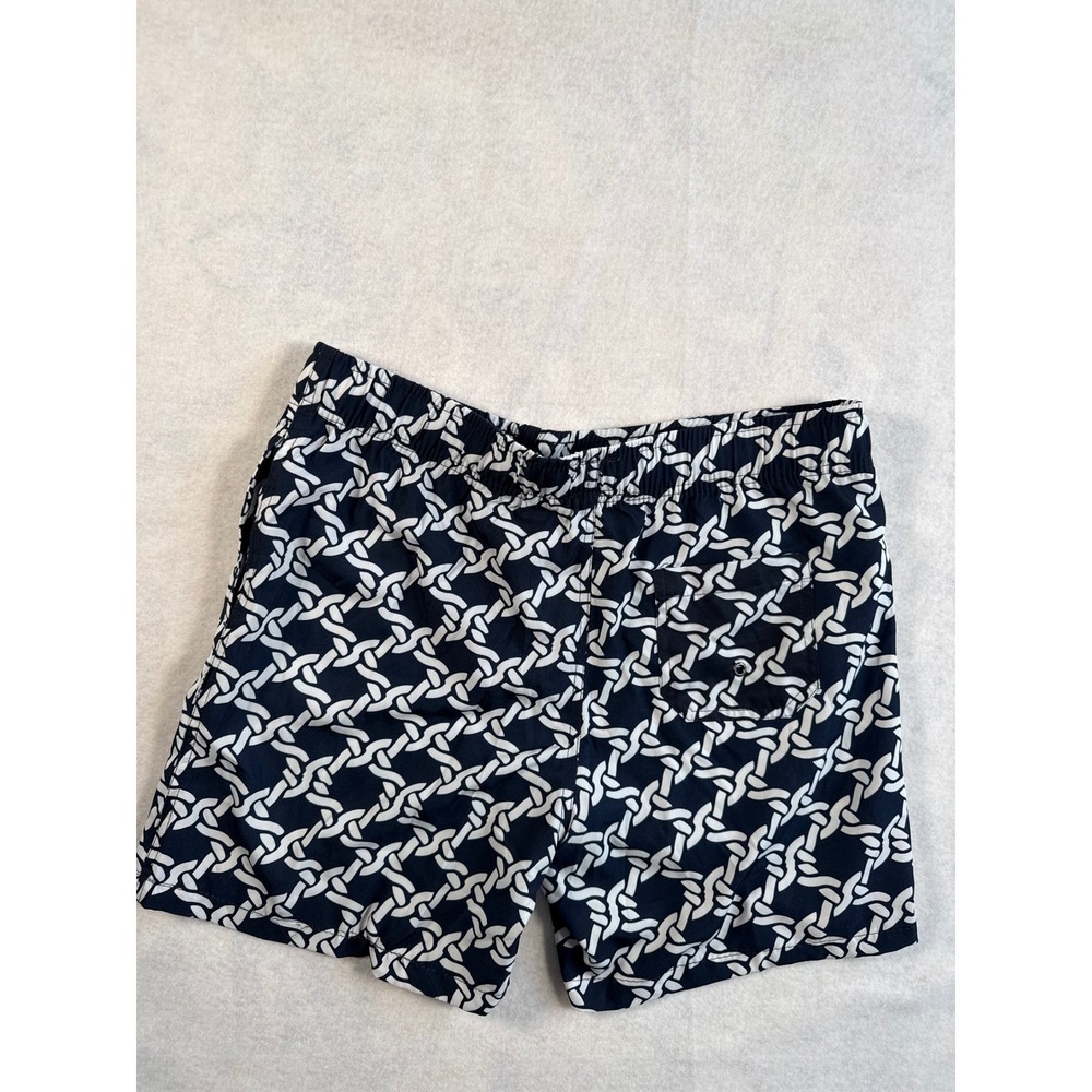 Coast Clothing Co Shorts swim trunks Men Large navy White Chain Link quick dry - Picture 3 of 11
